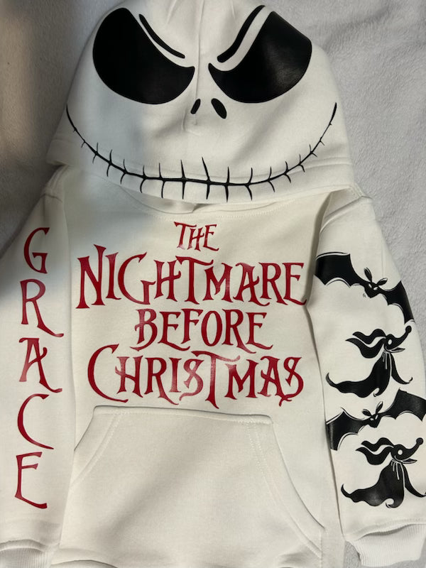 Nightmare Before Christmas Right Arm Custom Hoodie